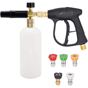 Snow Foam Pressure Washer Gun Foam Launcher Cannon, With Pressure Washer Nozzle Tip,