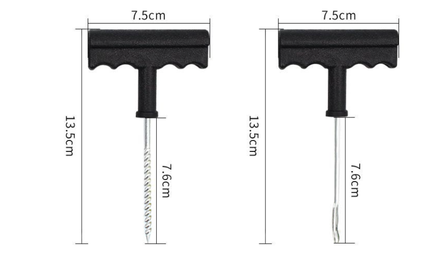 Car motorcycle vacuum tire fast 6 piece tire repair tool A full set of tire repair tools