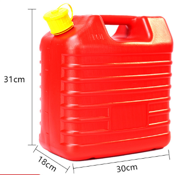 HDPE Plastic 10L Gasoline Jerry Can Portable Fuel Tank for Car Motorcycle Red Environmentally Friendly Plastic Drum 20l 10 Liter