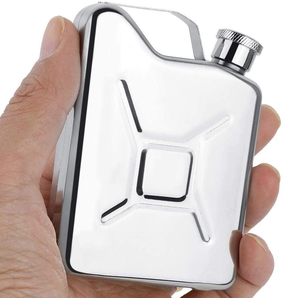 5oz Stainless Steel Jerry Can Hip Flask, 5 Ounce Oil Jerry Can Shape Liquor Hip Flask