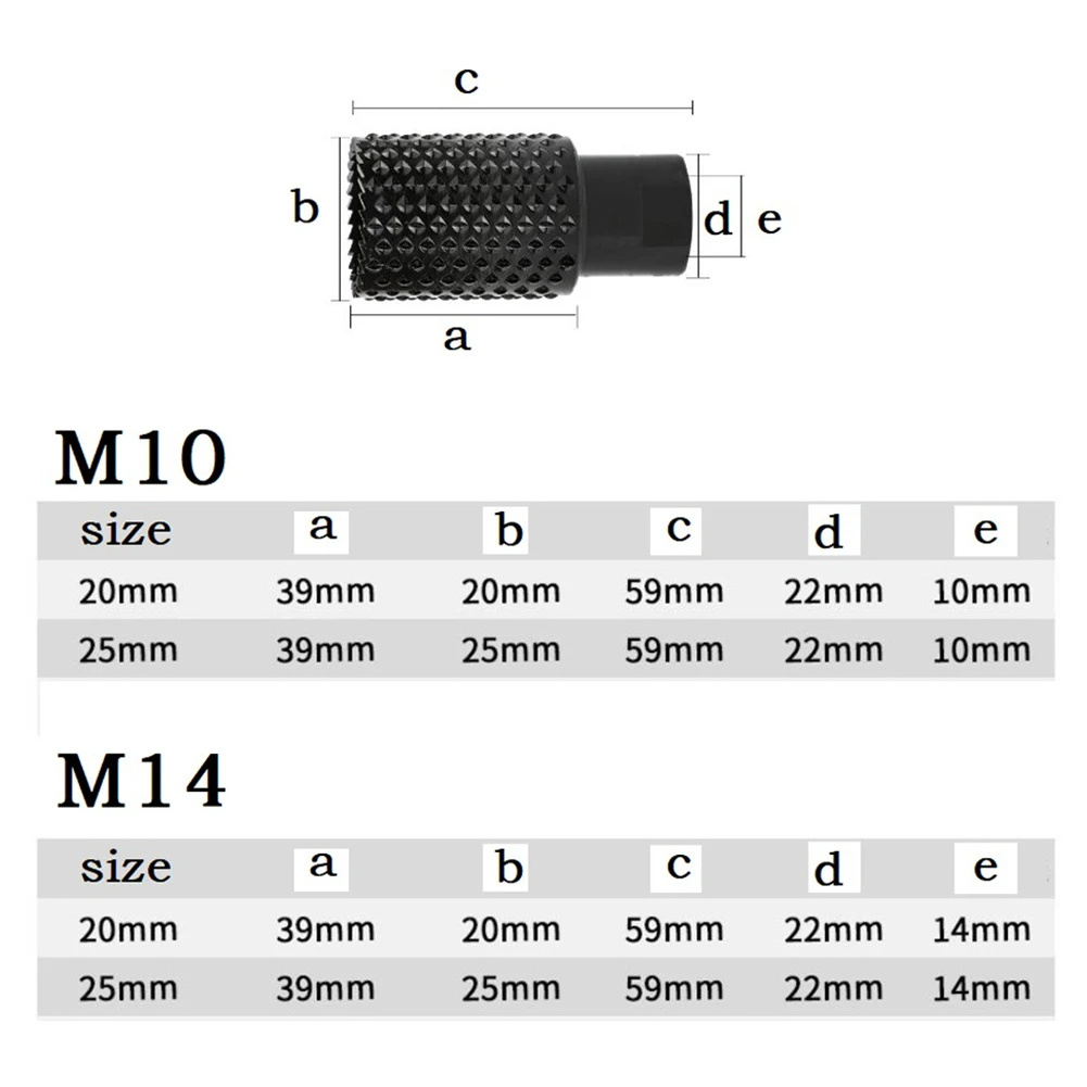 M10 M14 Thread Adapter Polishing Bit Wood RASP for Wood Carving File Burring Tool Angle Grinder Accessories