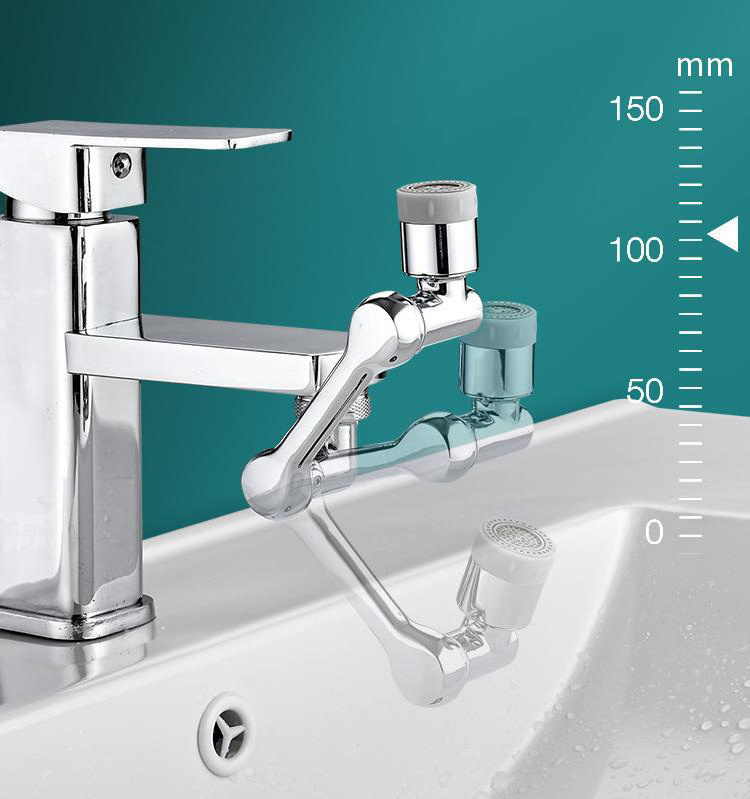 Pexmax Swivel Robotic Arm Swivel Extension Faucet Aerator 1080 Rotating Faucet Extender Aerator Kitchen Faucet Aerator