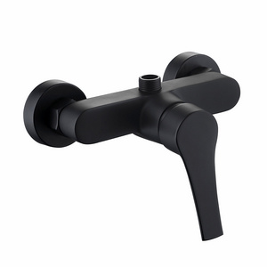 Pexmax Black Wall Mounted Cartridge Bathtub Shower Faucet