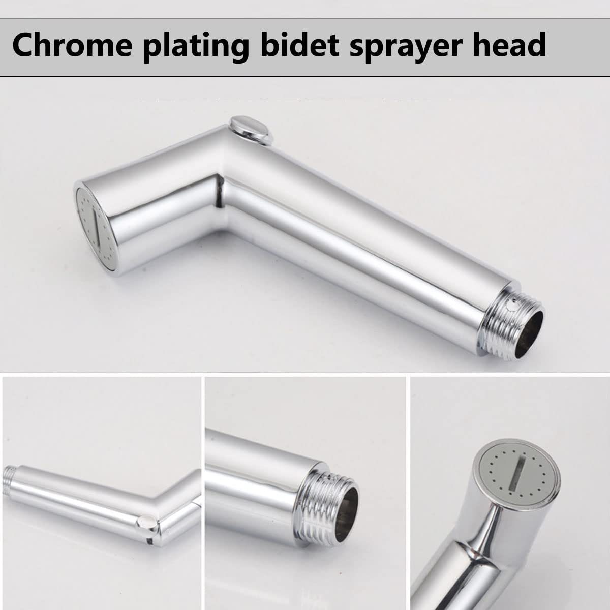 Shattaf Valve Brass T-Adapter with Shut Off Valve for Bidet Sprayer, Chrome Plated and Easy to Install shattaf bidet sprayer set