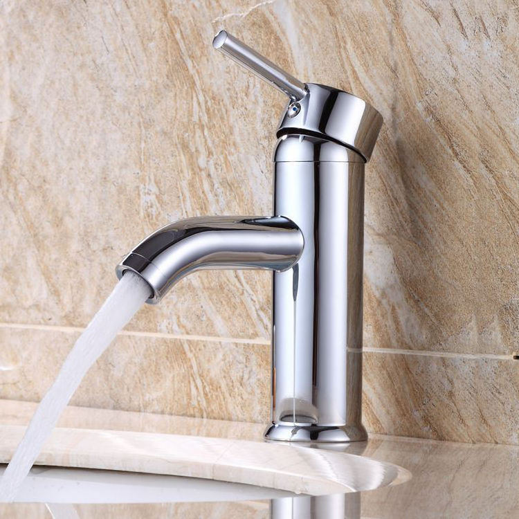 Hot sale classic hotel bathroom basin mixer faucet Single Handle Chrome Plated wash Basin Faucet