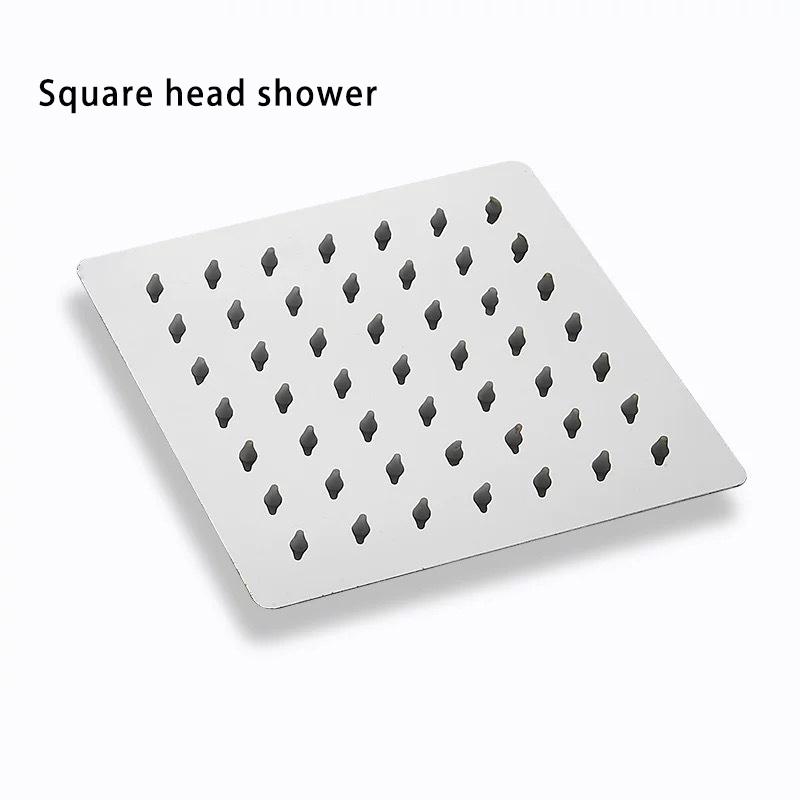 304 Stainless steel hidden square accessory in-wall faucet water fall rain shower high pressure waterproof hidden shower head