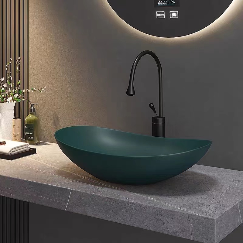 Pexmax Hot selling Ceramic Table Basin Latest Design Custom Balcony wash Basin Art Above Counter Top Basin Bathroom sink