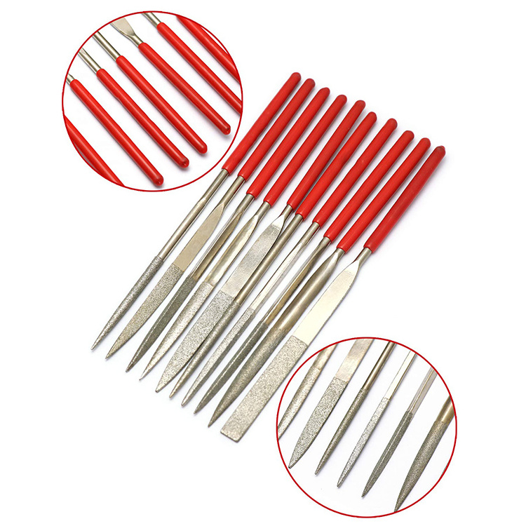 Diamond needle files set electroplate diamond needle file