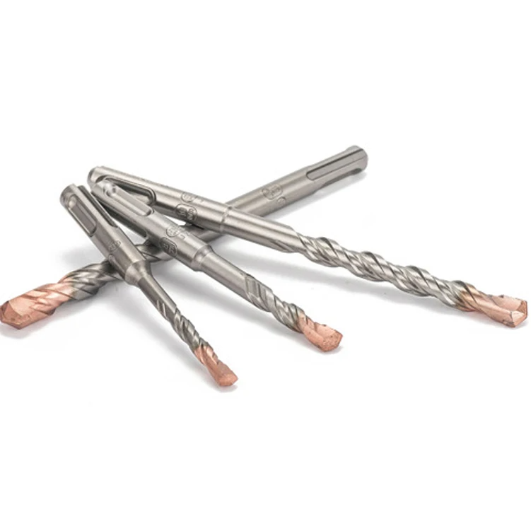 SDS Plus Max Masonry Drill Bits High-Quality Hammer Bits Carbide Tip Single 6 Cutting Edges for Concrete Brick Stone Drilling