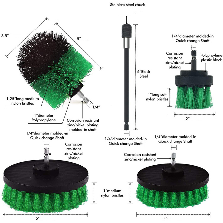 Car cleaning brush cleaning car brush set car detailing and wheel tire brush cleaning kit