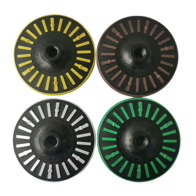 PMS 115mm 5/8-11 Jewelry Tools Radial Bristle Discs Europe Quality Emery Rubber Abrasive Brush Abrasive Grinding Wheel