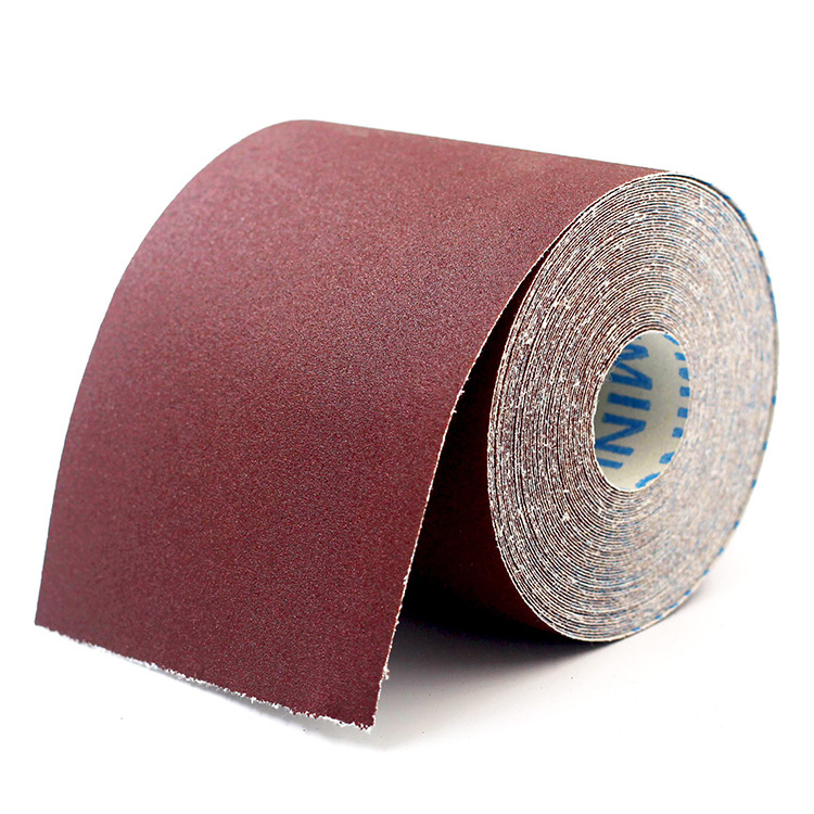 Sandpaper roll grit220 50 meter sanding abrasive tool aluminum oxide sandpaper roll for wood