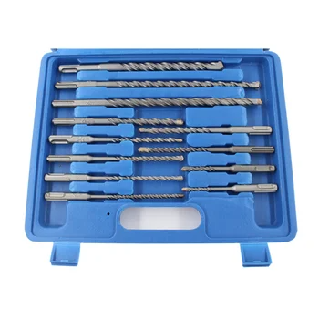 Carbide Tipped SDS & HEX Electric Hammer Chisel Kit for Masonry Concrete Stone Brick Diverse Shapes