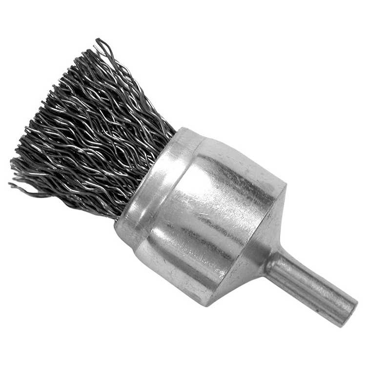 Wire brush crimped steel wire brush wholesale stainless wire rotary brush for grinder