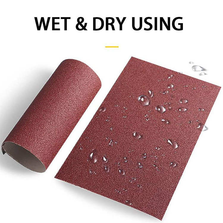 Sandpaper roll grit220 50 meter sanding abrasive tool aluminum oxide sandpaper roll for wood