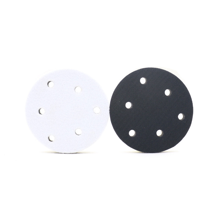 pexmientas 5'' Hook and Loop Soft Density Interface Pad Polishing Sanding Sponge Buffering Pad