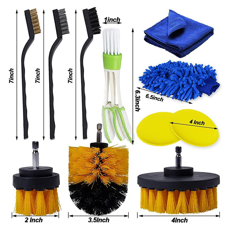 Cleaning brushes car cleaning accessories car detailing and wheel tire brush cleaning kit