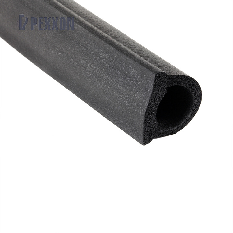 High quality customized epdm rubber extrusion  seal strip manufacture d shape rubber seal strip products epdm seal tape