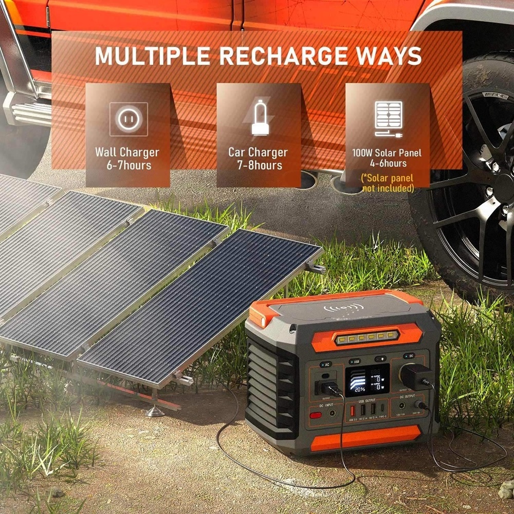 300W 220V 288Wh Home Solar Power Generator Outdoor Portable Power Station With Solar Panel