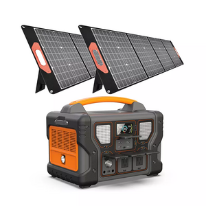 indoor camping solar generator ac 100v 220v dc 12v wireless 10w power supply 1000w lifepo4 portable power station for outdoor