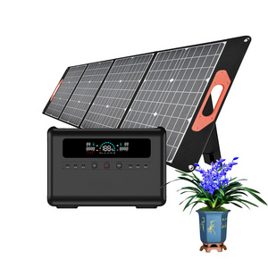 Manufacturer Mobile DC Power Supply Camping Lifepo4 Lithium Ion Battery Solar Panel Portable Generator Home 2400W Power Station