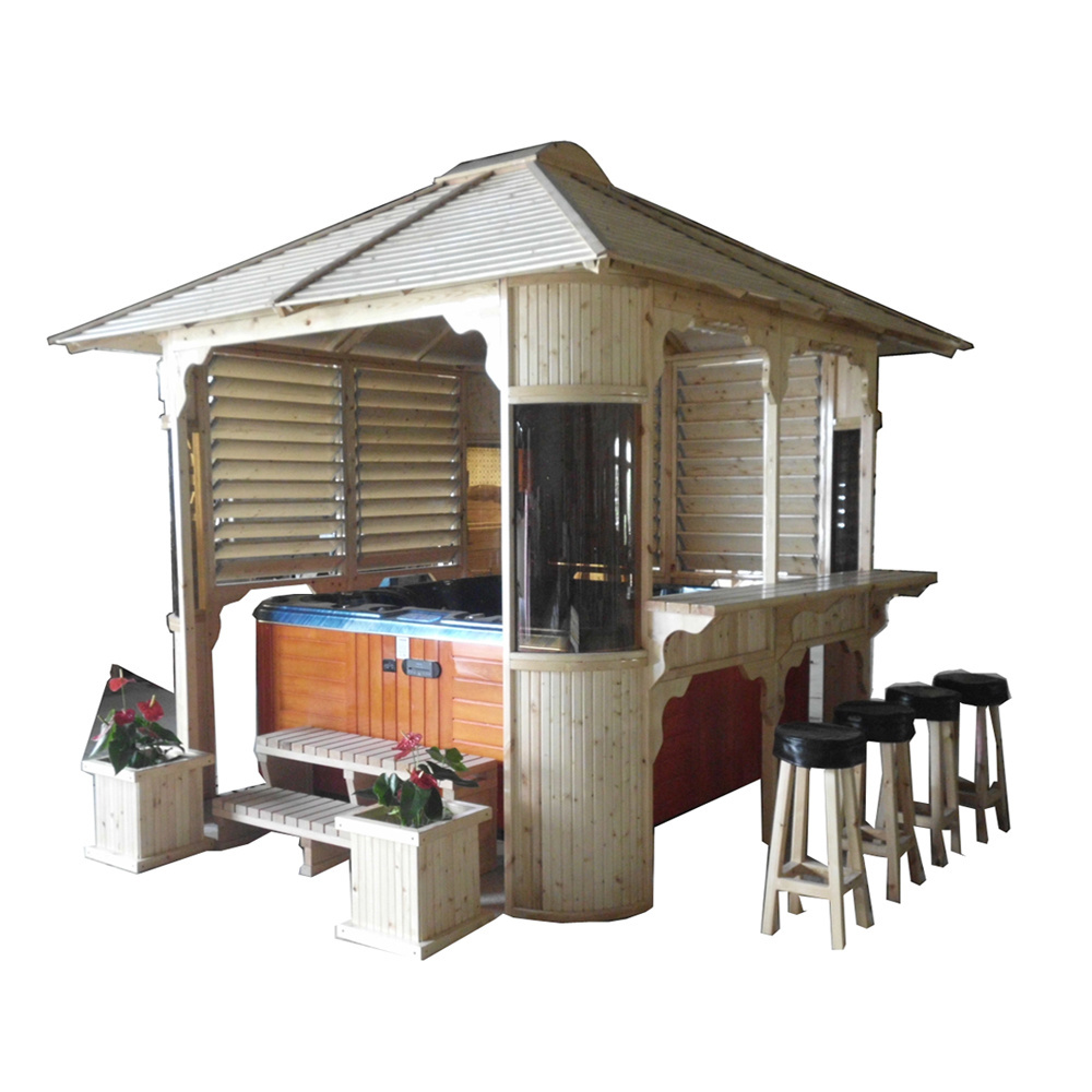 2016 Hot Sale China Factory Outdoor Hot Tub Gazebo, Wooden Gazebo, Garden Gazebo for Sale