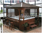 Red pine/white fir material garden wooden house gazebo of Ponfit