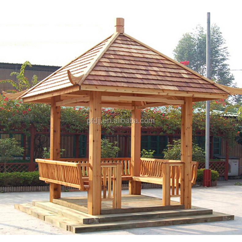 Gazebo high qualty outdoor spa house garden anticorrosive wood PFD stainless steel