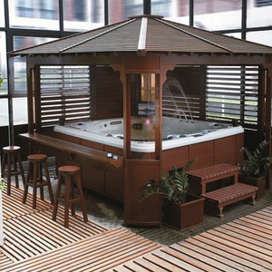 Gazebo high qualty outdoor spa house garden anticorrosive wood PFD stainless steel