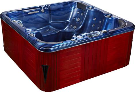 China Ponfit Spa 6-Person 94 jets villas baignoire stainless steel whirlpool massage outdoor spa tubs bath hot tubs  with  cover