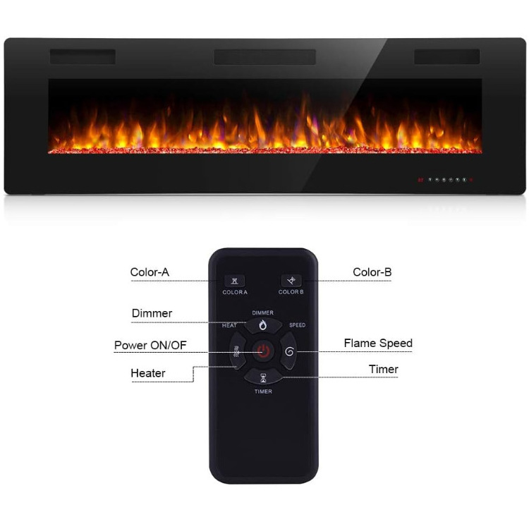 30 Inch Corridor Dynamic Mirage Non Propane Electric Fireplace Heater With Remote Control