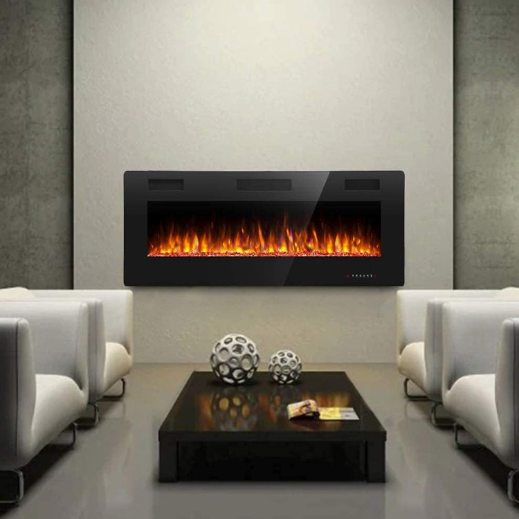 42 Inch Mini Apartment Flame Heater Decorative Strong Power Electric Fireplace Heater For Indoor Use