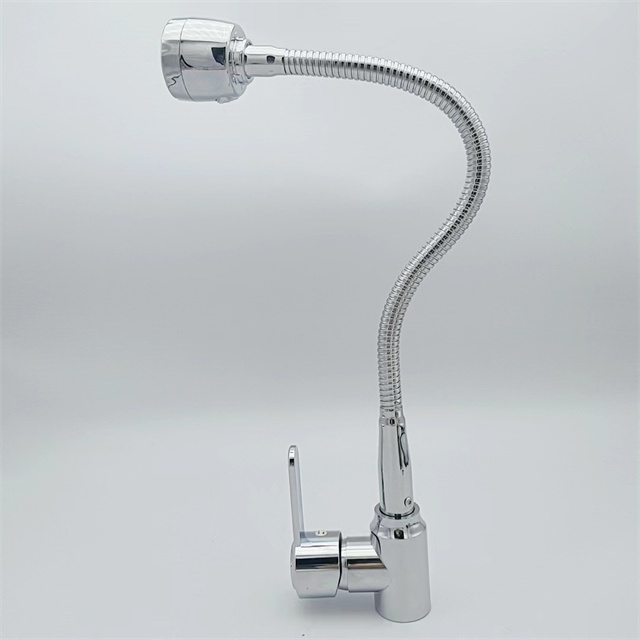 style flexible connections durable kitchen faucet with 360-Degree Flexible Gooseneck Spout flexible faucet pipe