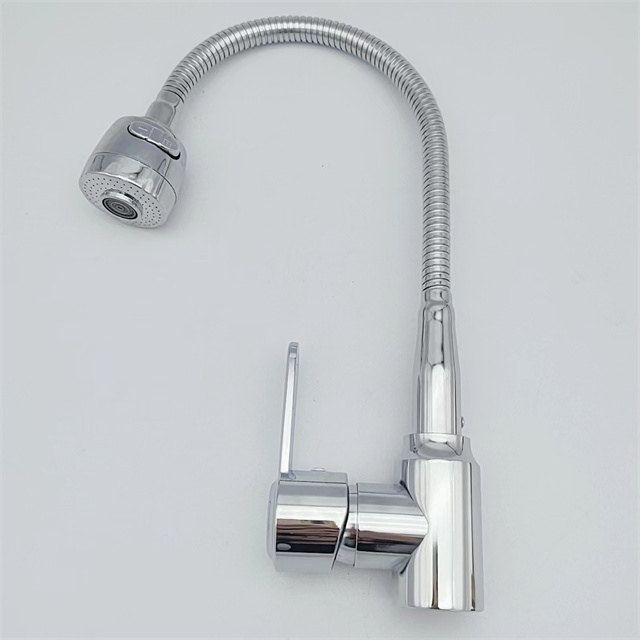 style flexible connections durable kitchen faucet with 360-Degree Flexible Gooseneck Spout flexible faucet pipe