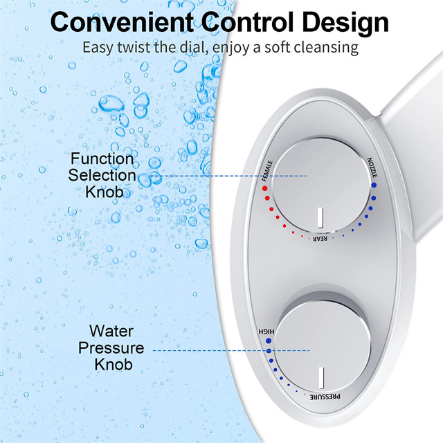 Portable Bidet Electric cold water bidet toilet attachment  dual nozzles cleaning non-electrical manual bidet