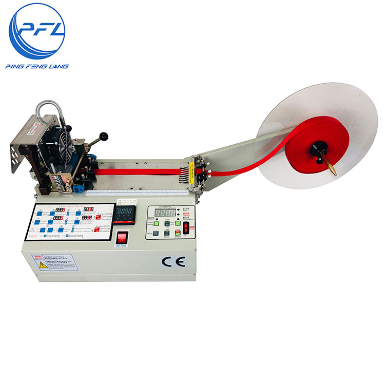 PFL-919 Automatic fabrics cutter,hot and cold ribbon tape label die cutting machine