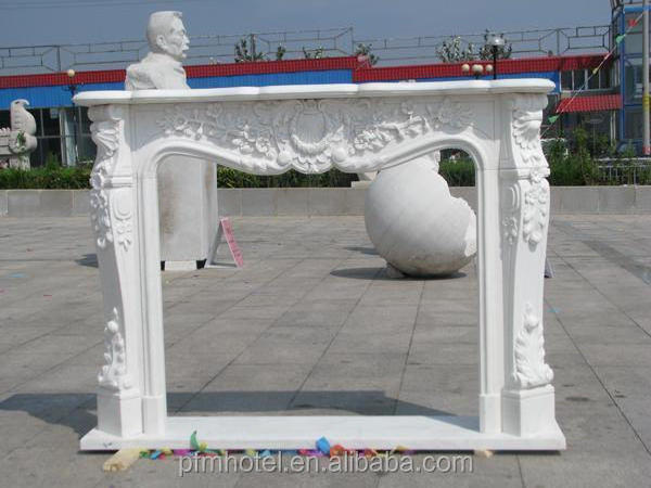 natural sandstone 100% hand-carved solid marble fireplace Mantel