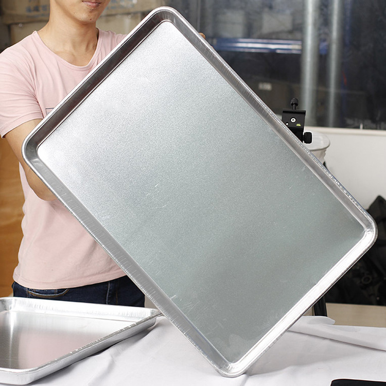 Food Grade Full Size Stainless Steel Baking Tray Serving Tray Oven Tray Baking Pan Customized Bake Pan Hamburger Bakeware