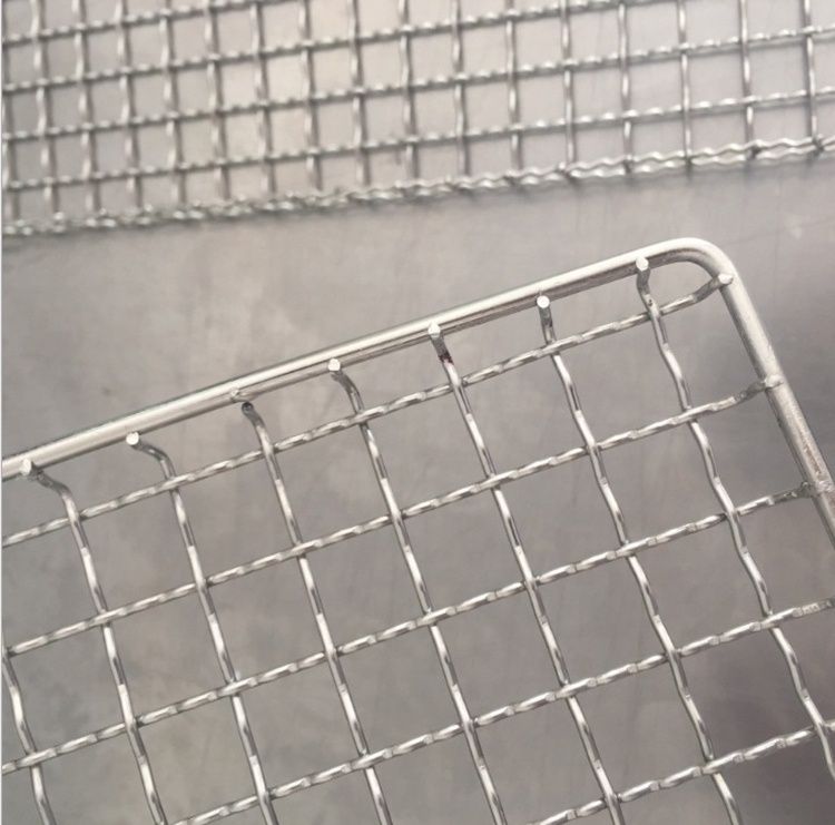 Customized Stainless Steel 304 Food Grade Weave Perforated Drying Tray for Oven Metal Wire Mesh Tray for food fruit dehydration