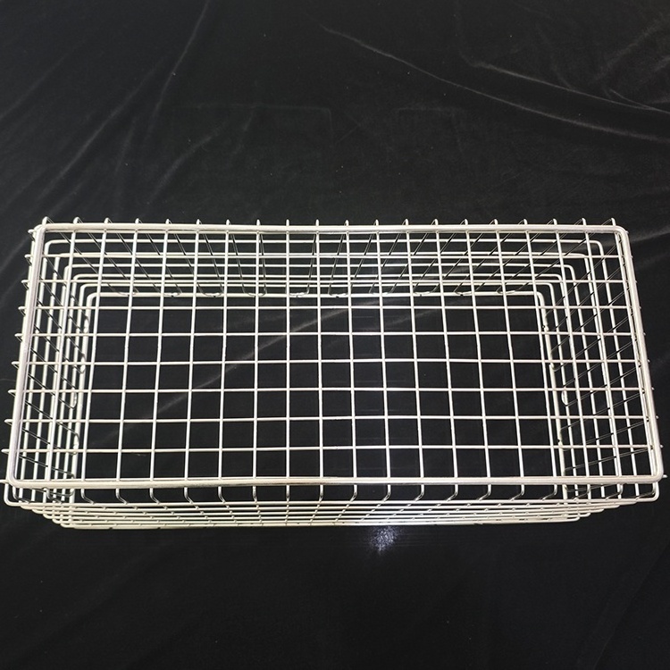 Customized Stainless Steel 304 Wire Mesh Basket Manufacturers Cleaning Basket Sterilization Basket