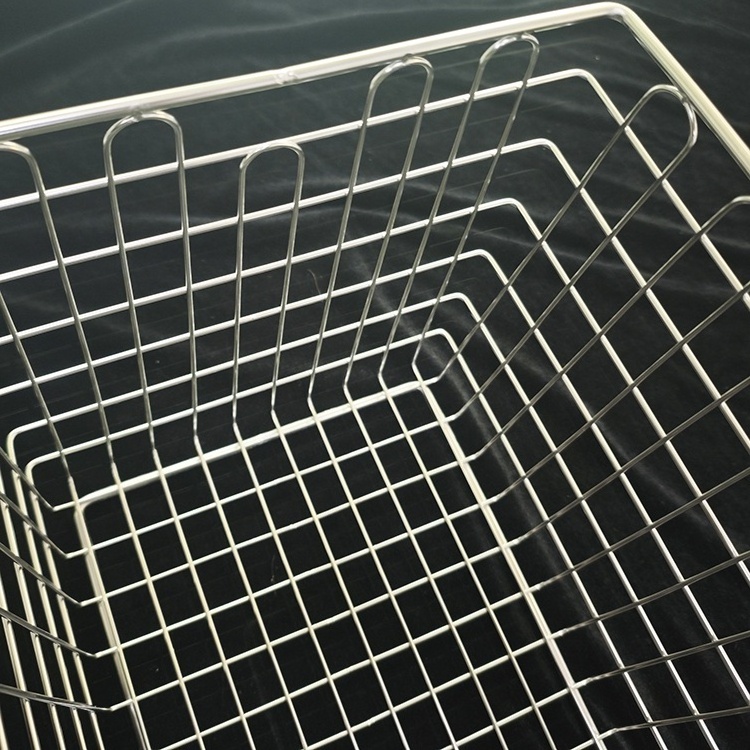 Customized Stainless Steel 304 Wire Mesh Basket Manufacturers Cleaning Basket Sterilization Basket