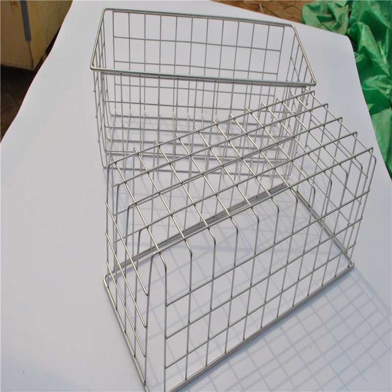 Customized snack fruit storage basket shopping metal basket Desktop sundry bearing strong stainless steel wire mesh basket