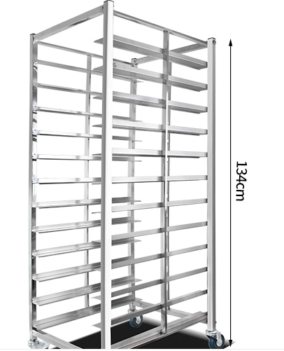 food cart trolley 16 layers  201 stainless steel bakery trolley with trays