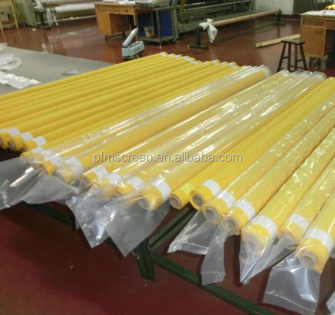 13T - 180T white and yellow polyester screen printing mesh