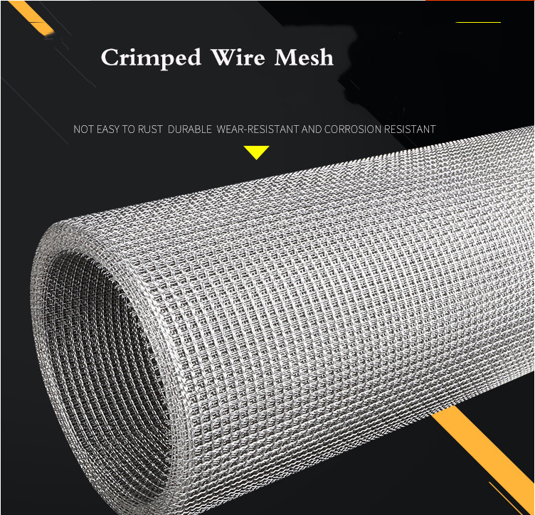 Wholesale stainless steel galvanized steel woven crimped wire mesh net