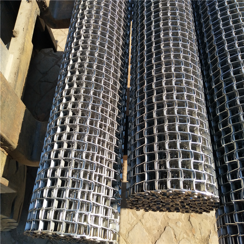 Stainless steel honeycomb conveyor belt flat wire mesh belt