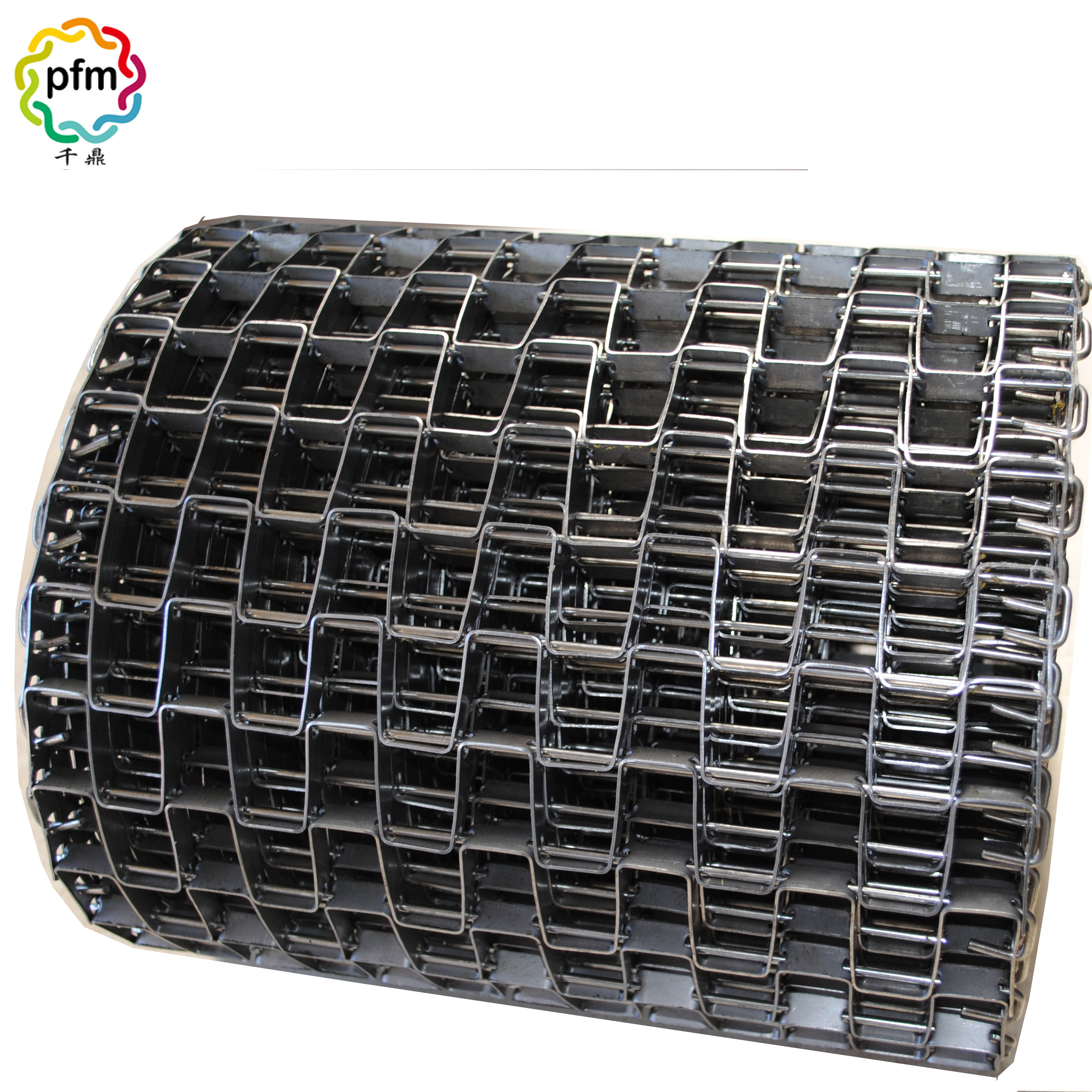 Stainless steel honeycomb conveyor belt flat wire mesh belt