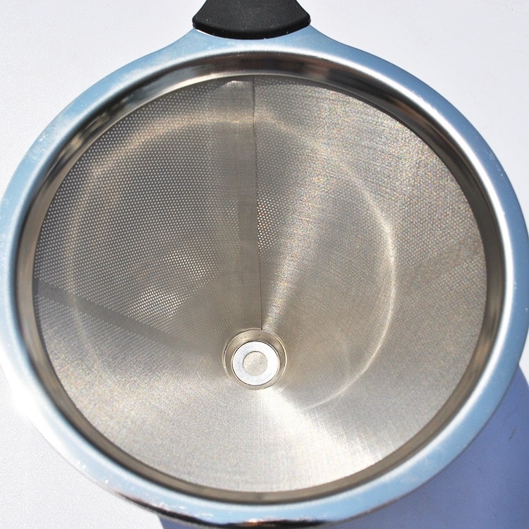 Coffee Filter for Stainless Steel Pour Over Metal Coffee Dripper Reusable Cone Filter