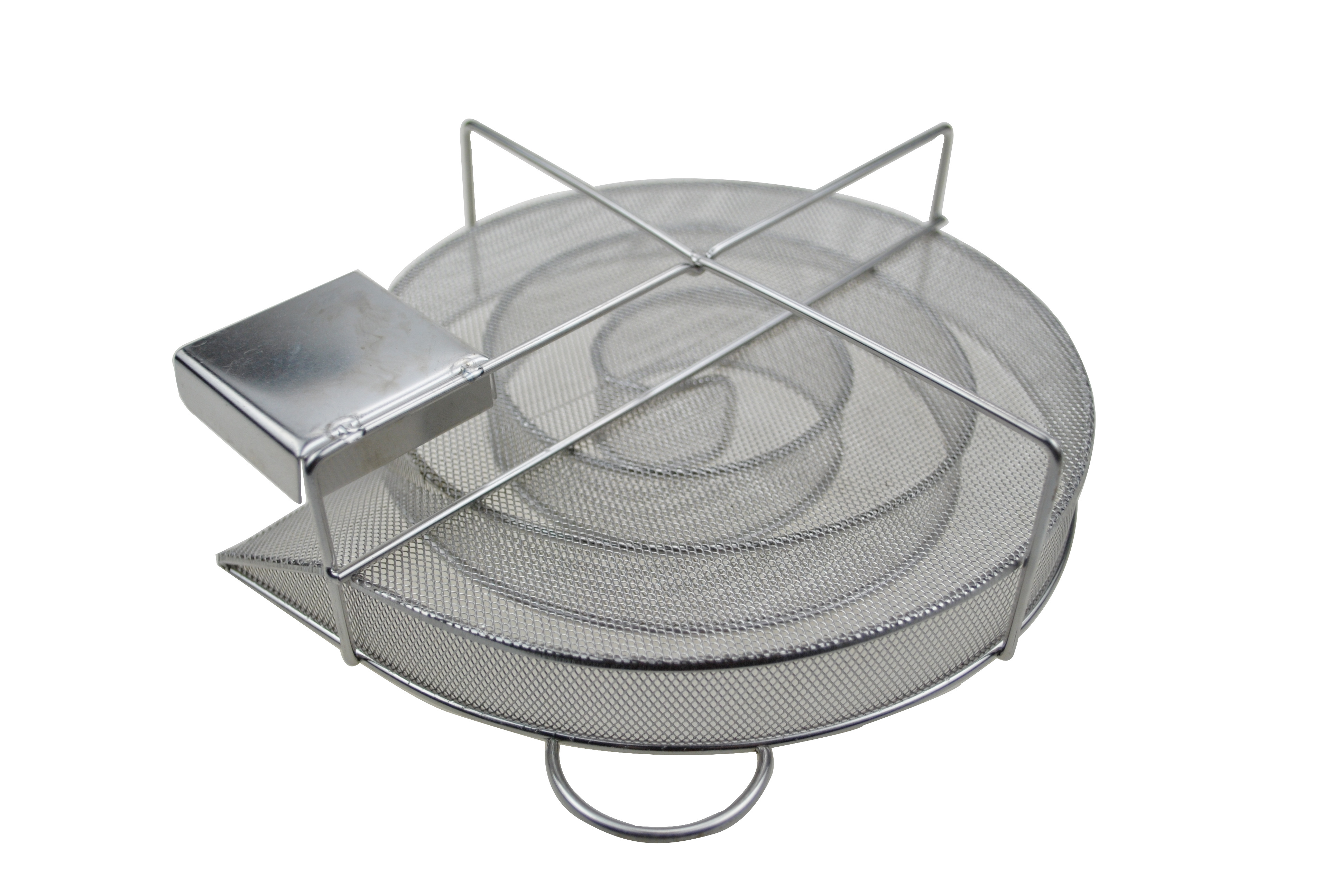 HOT Sale 304 Stainless steel Cold Smoker Generator bbq basket with handle  for smoking fish meat