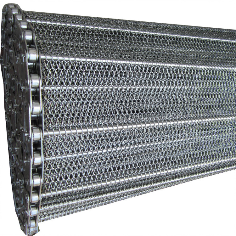 304 314 316 316L Stainless steel spiral chain driven metal wire mesh conveyor belt for can conveyor